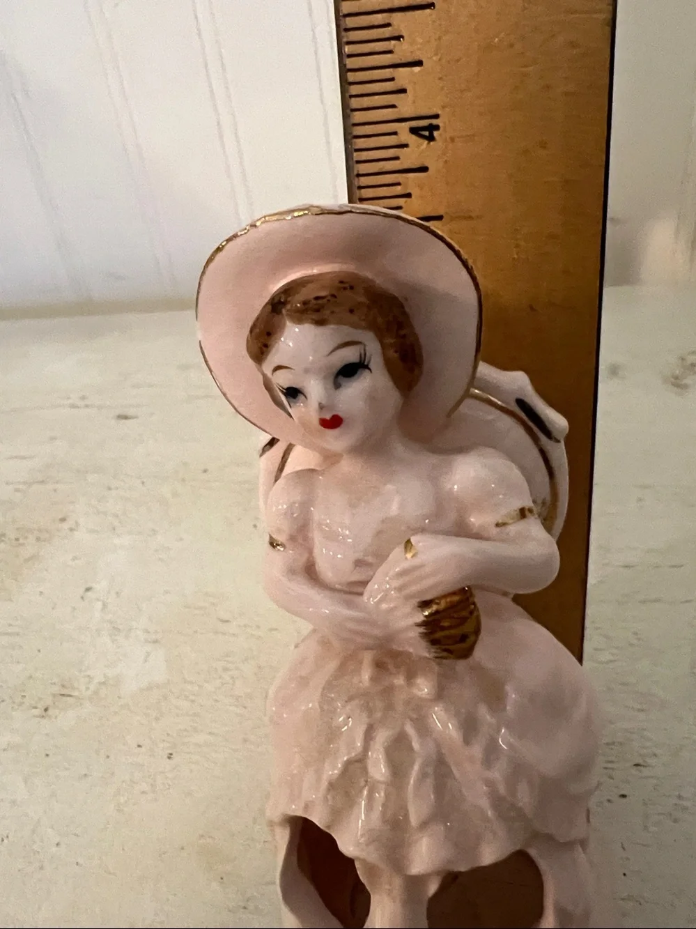 Vintage lipstick holder girl